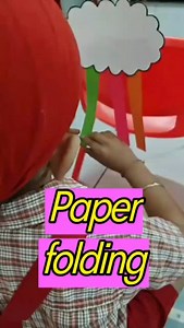 Paper folding enhances fine motor skills, hand-eye coordination and focus building in young children. #sunrisenurseryschool #sunriseldh #bestpreschoolludhiana #earlylearning #playschoolactivities #bestplayschool #teamwork #earlychildhooddevelopment | Sunrise Nursery School