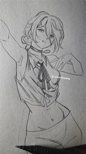 Did you see it ? ✨️✏️ #reelsviralシ #tutorial️ #fypシ #drawing | Ari artdrawing