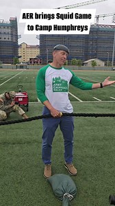 Army Emergency Relief CEO Tony Grinston & the AER team continued their #CampHumphreys visit with Squid Game-inspired fun at Balboni Field this afternoon. Participants played red light / green light, took the dalgona cookie challenge, and finished with a game of tug o' war. Soldiers from 3rd Battlefield Coordination Detachment and B. Co., 304th Expeditionary Signal Battalion-Enhanced had a 100 percent participation rate in AER this past year. "Every year you're helping Soldiers with your donation