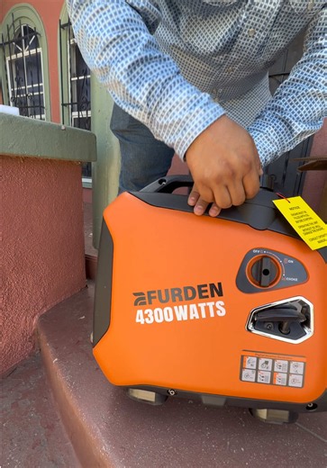 Generador inversor portátil Efurden de 4300 watts #generator, #construction , #backuppower #rvlife, #carwash