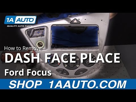How to Remove Center Dash Face Plate 00-04 Ford Focus