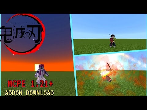 NEW DEMON SLAYER ADDON |KIMETSU NO YAIBA MCPE 1.21+ IS INSANE DOWNLOAD LINK