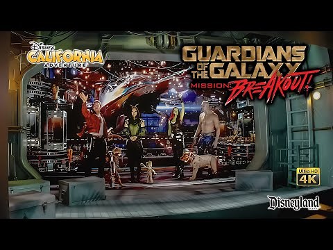 Guardians of the Galaxy Mission Breakout On Ride Low Light 4K POV DCA Disneyland Resort 2022 12 12