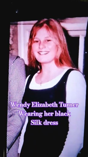 Wendy Elizabeth turner wearing her black silk dress