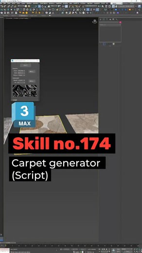 BD Skillz on Instagram: "💬👇Comment “Script” for this carpet generator script. Skill no. 174 Carpet generator (script) #architecture #archviz #archilovers #exteriordesign #teachingmethods #representation #interiordesign #illustration #sections #illstrate #3dmax #ʀᴇɴᴅᴇʀɪɴɢ #script #comment"
