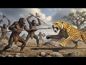 Life Millions of Years Ago | Savage Fight Between Early Hominids and a Lion | Prehistoric Survival