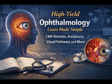 High-Yield Ophthalmology Cases Made Simple | CMV Retinitis, Anisocoria, Visual Pathways and More