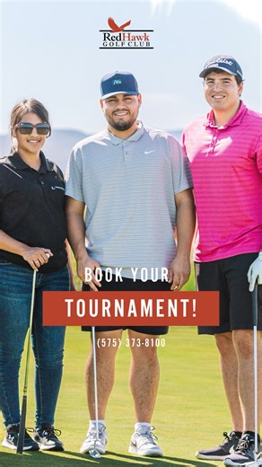Level up your tournament at Red Hawk Golf Club. From logistics to setup, our team runs it clean and professional so you can focus on the competition. Call (575) 373-8100 to lock in your date. #RedHawkGolfClub #TournamentPlay | Red Hawk Golf Club | Facebook