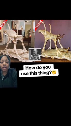 Joy Jackson on Instagram: "(Old story from my TT) Down another rabbit hole? What is a love chair & how does it work? No one knows 🤔😫 #lovechair"