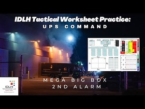 IDLH Tactical Worksheet® Command Board Practice: UPS Command
