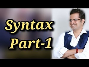 Syntax Part -1