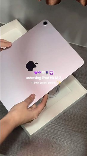 iPad Air M3 128GB (11″) Unboxing 💜 | Apple’s Stunning Purple Tablet