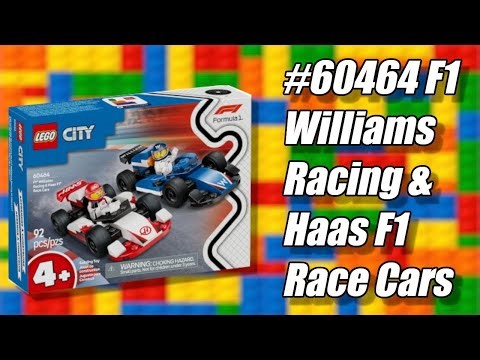 LEGO Review 60464 F1 Williams Racing & Haas F1 Race Cars 🏁 DOUBLE TEAM Speed Showdown! 🔥