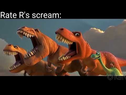 Dinosaur roar meme (voices & screams).