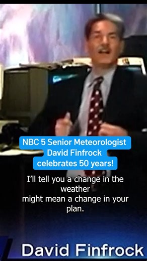 We're marking a major milestone in the weather department this week: Our very own Senior Meteorologist David Finfrock is with us as he celebrates 50 years with us at NBC 5! Share your favorite memories of David Finfrock in the comments! We're marking a major milestone in the weather department this week: Our very own Senior Meteorologist, David Finfrock, is with us as he celebrates 50 years with us at NBC 5! Share your favorite memories of David Finfrock in the comments!! | NBC DFW