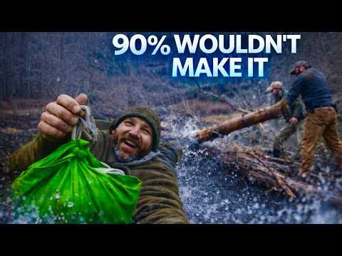 Testing Real Survival Skills at 18°F in Appalachia | Homeless Bandana Survival