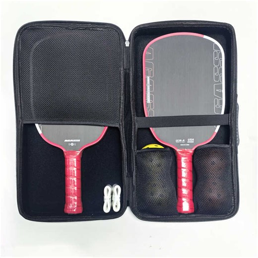 Agassi Pro Gen 4 Propulsion Core 16mm Thickness Carbon Fiber Pickleball Paddle With 2 Paddles 4 Ball  2 Grip Tape 1 Bag