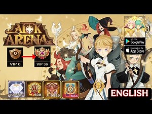 AFK Arena Private English Gameplay V36 + 100M DM & 9999Summon & All Giftcodes - RPG Game Android