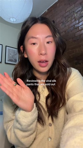 Viral Silk Pants Review from TikTok Shop
