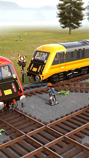 You Won’t Believe This Double Train Crossing!😳