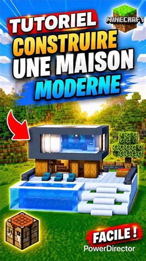 MINECRAFT - TUTO CONSTRUIRE MAISON MODERNE