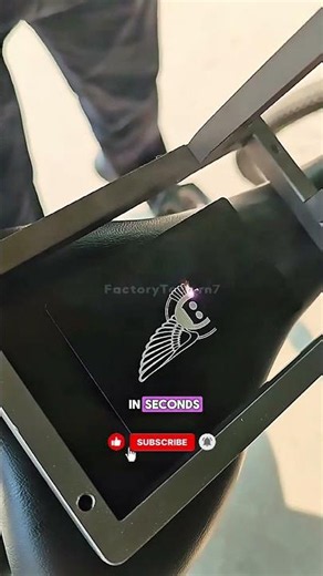 “Laser marking machine engraves metal in seconds.” #laserengraving #satisfying #technology #viral
