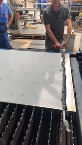 UTS Schneidtechnik on Instagram: "Folien entfernen für Fortgeschrittene 😉 #lasercutter #trumpf #laser #metallbau #wasserstrahlschneiden #edelstahl #blech #blechbearbeitung #akkuschrauber #oberselters #limburg #badcamberg #weilburg #idstein #stahl"