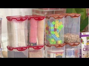 LocknLock 4 piece Tall Canister Storage Set on QVC
