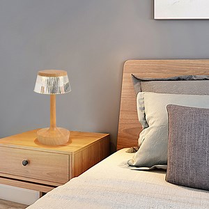 [Hot Item] Clear Crystal LED Light Rechargeable Dimmable LED for Bedroom/Wedding Decor