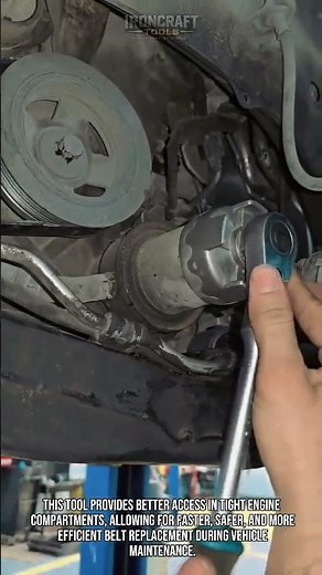 Serpentine Belt Tool Saves Time! #Mechanic #CarRepair #AutoTools
