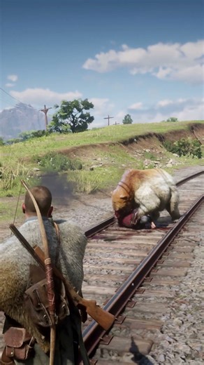 E.4 crazy simulated stunning survival skill RDR2 #shorts #viral