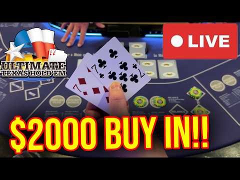 LIVE ULTIMATE TEXAS HOLD’EM POKER!! #ultimatetexasholdem #poker