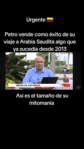 El colmo  El Drogadicto Gustavo Petro vende como logro de su viaje a Arabia Saudita que ahora los Cafeteros podrán exportar Café a ese país Algo que sucede desde 2013 tremendo mentiroso profesional Vía Noticias RCN #FueraPetro #NoMasPetro | Luis Anibal Rincon Arguello | Facebook