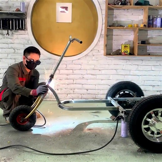 This genius farmer turned a child’s toy into a fully functional vehicle! #homemade #creativity #welding #experiment #technology | Delta Gaming