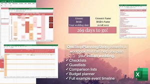 Excel Indian Wedding Planning Spreadsheet | Example Event Timeline, to Do Lists, Packing Lists, Guest Lists, Seating Plans - Etsy Canada