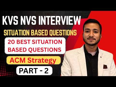 Kvs nvs situation based questions | kvs nvs interview preparation #kvsprt #kvsnvsinterviewclass