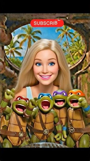 Who will save Barbie😱 #tmnt #barbie #pawpatrol #pawpatroltoys