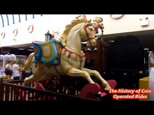 2000s Memo Park Coin Operated Rocking Horse Kiddie Ride