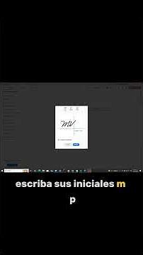 Agrega tu firma a documentos PDF #comohagopara