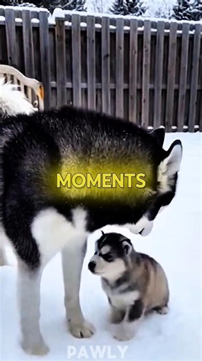 Husky Teaches Puppy How to Howl 🐺❄️ #dogs #pets #petvideos #shortfeed