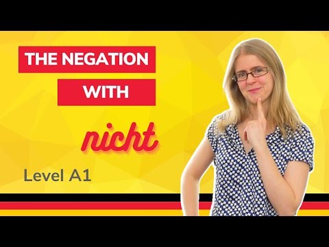 🌍 Day 51.2. Explanation: The negation with "nicht" - *German to Go*