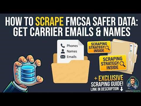 How to Scrape FMCSA SAFER Data: Get Carrier Emails & Names