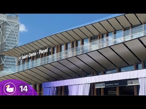Extension of line 14 Paris Metro (Saint-Denis Pleyel to Orly Airport) images of new stations