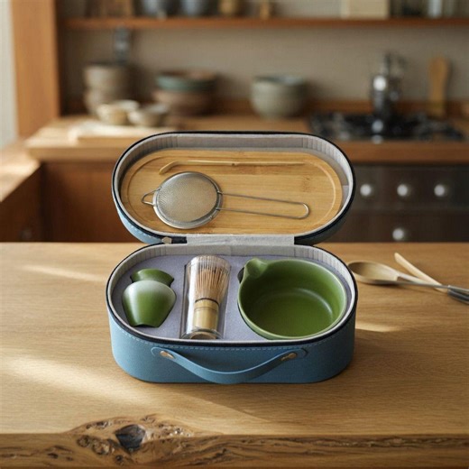 Premium Matcha Tea Ceremony Set With Travel Case – Japanese Matcha Kit, Bamboo Whisk Chasen, Chawan Bowl, Matcha Strainer, Traditional - Etsy