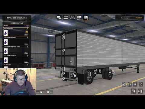 ATS / American Truck Simulator Dom's Diesel and Chrome new van/reefer trailer build!