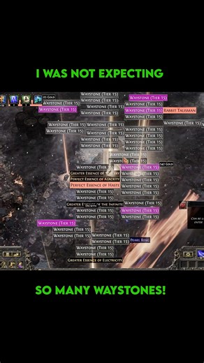 Waystone Loot Explosion!? 🤯 #pathofexile2 #poe2 #shorts