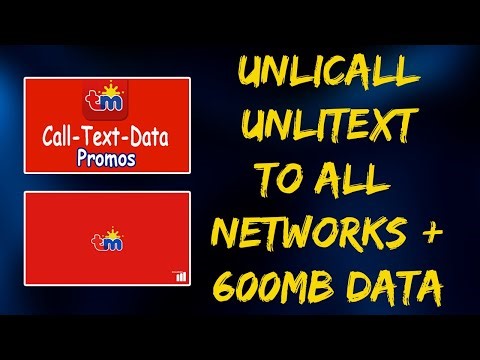 P20 lang may Unlicalls and texts to all networks + 600MB INTERNET