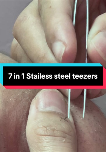 7 in 1 Stainless Steel Tweezers for Ingrown Hair Removal