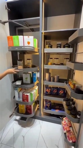 Hidden kitchen magic revealed! 🤯✨ This cabinet rack isn’t just storage — it’s a game-changer for every modern kitchen. 🍽️💡 Say goodbye to clutter and hello to organized elegance! #KitchenDesign #SmartStorage #HomeOrganization #ModularKitchen #TrendingIdeas #KitchenHacks #InteriorDesign | Aluminium Glass Design