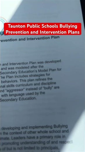 Taunton Public Schools Bullying Prevention and Intervention Plan Part 1